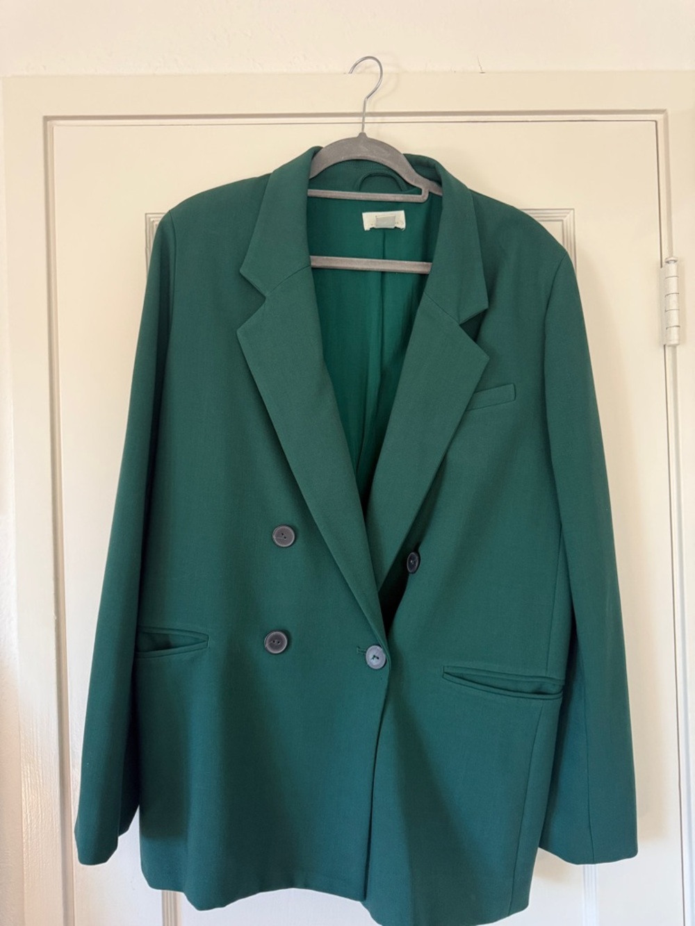 Anthropologie Maeve Green Double Breasted Blazer – Structured – Size 12